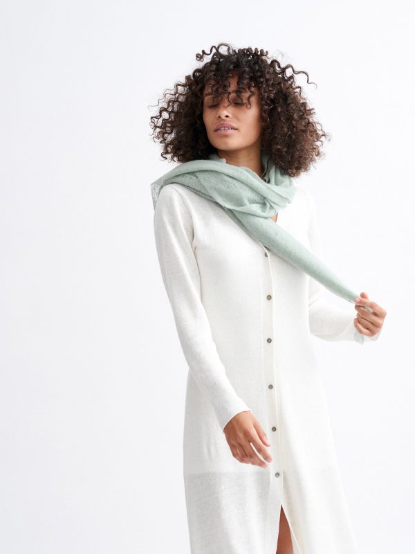 B A T T I. Scarf Gauge Knit. Cashmere.