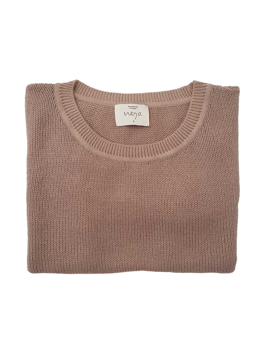 B R E K A. Shirt Gauge Knit. Cashmere.