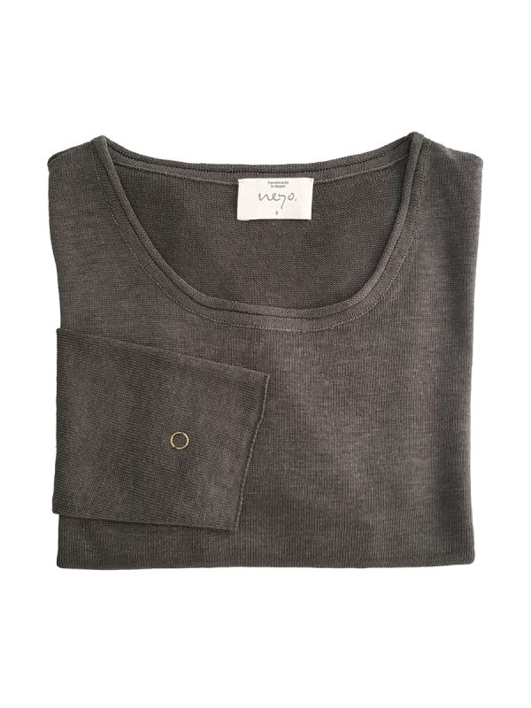 S A M I R A. Pullover Round Neck Men. Linen.