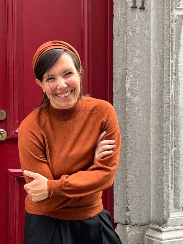 S A J I L O . Pullover Short Cut Wide Sleeves. Merino.
